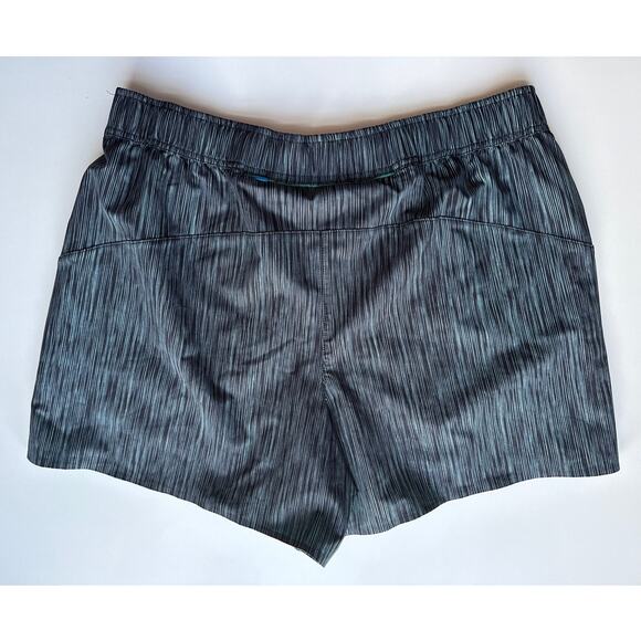 Janji Black Teal Transit Tech Running Shorts Women’s Size Medium Athletic - Picture 3 of 8